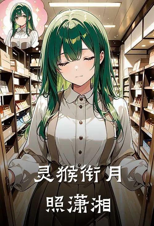 灵猴衔月照潇湘